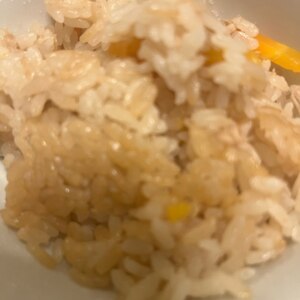 簡単★ツナと油揚げとニンジンの炊き込みご飯